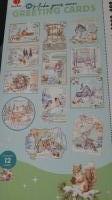 Greeting cards kerst blok blauw